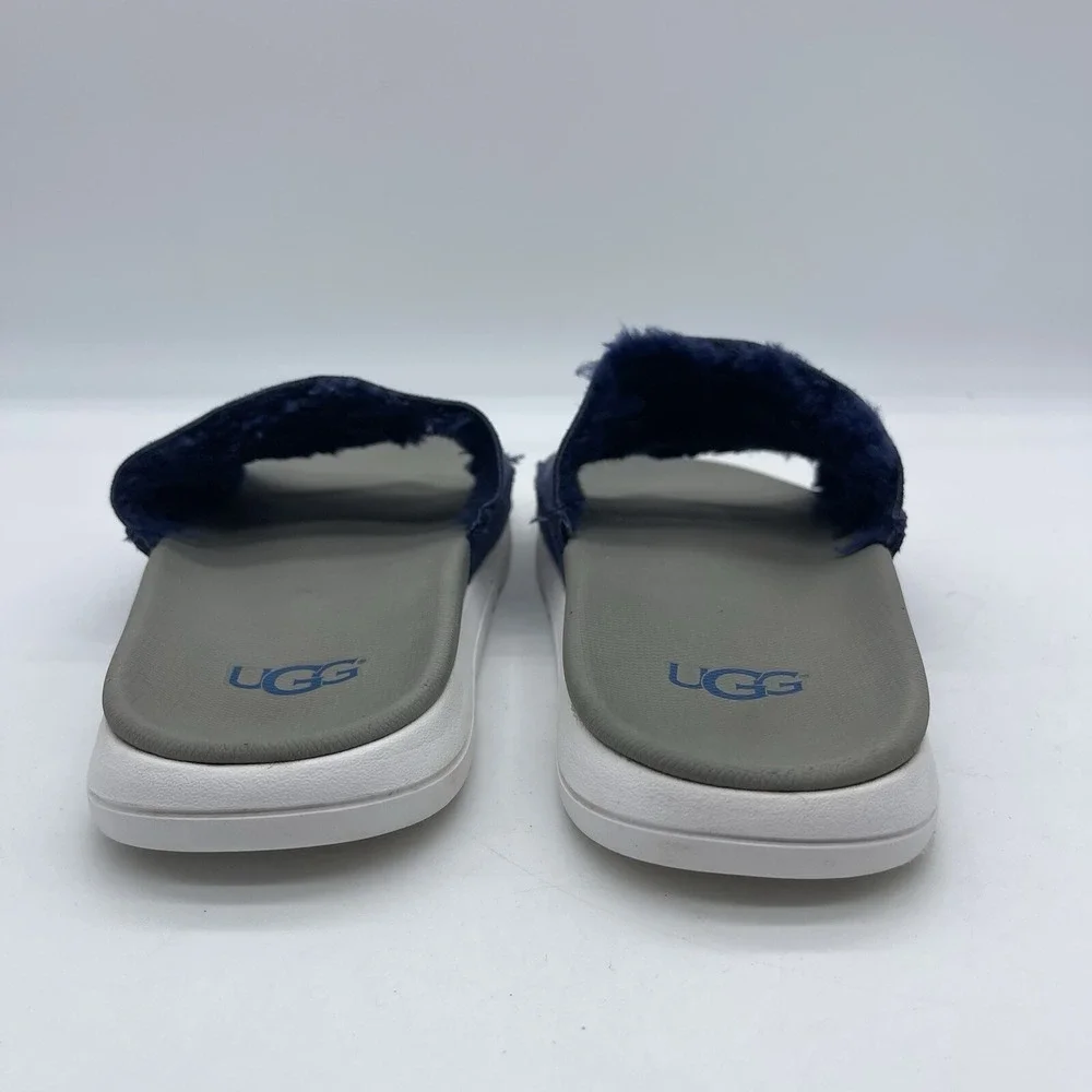 UGG Xavier Twin Face Men's Approximate Size 8 Slides Sandals Slippers Navy Blue
